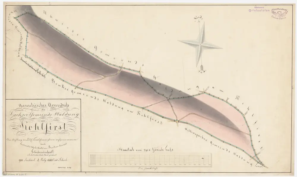 Voorbeeld van de oude kaart