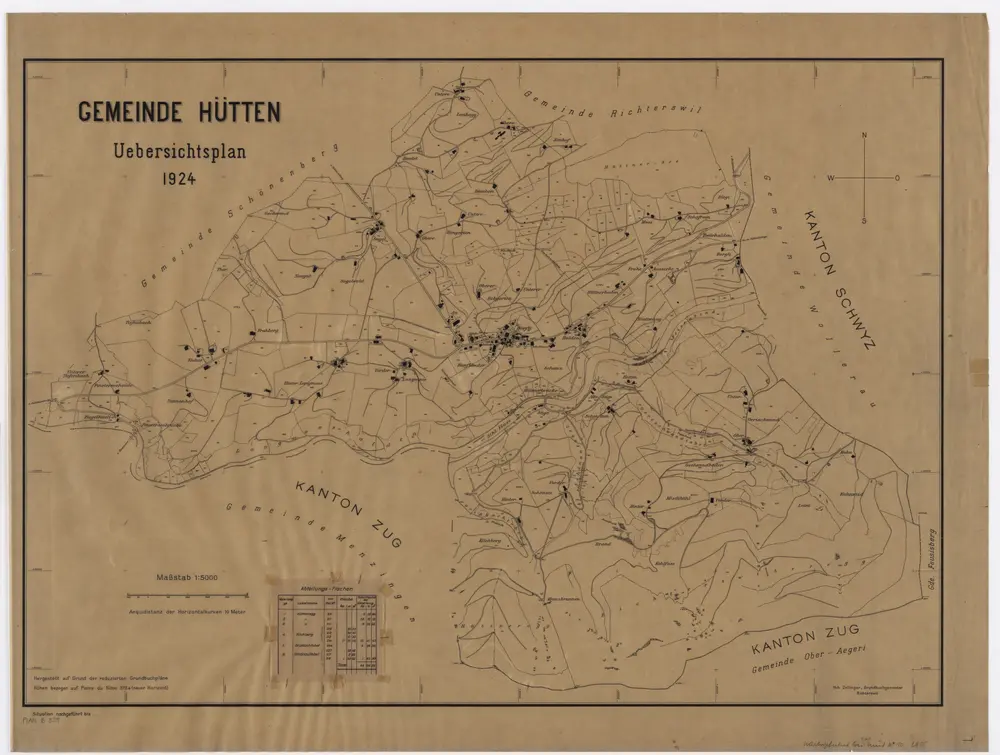 Voorbeeld van de oude kaart