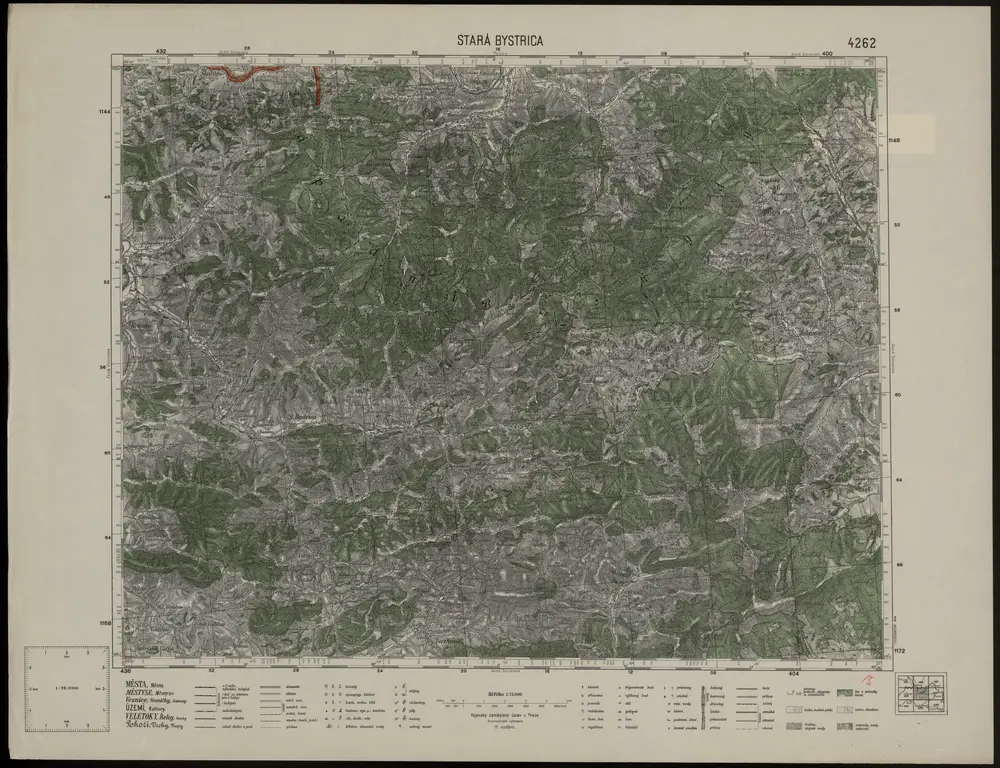 Voorbeeld van de oude kaart