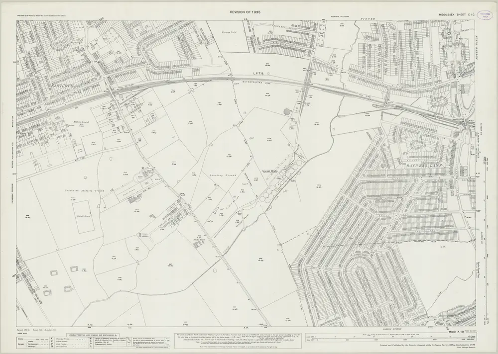 Voorbeeld van de oude kaart