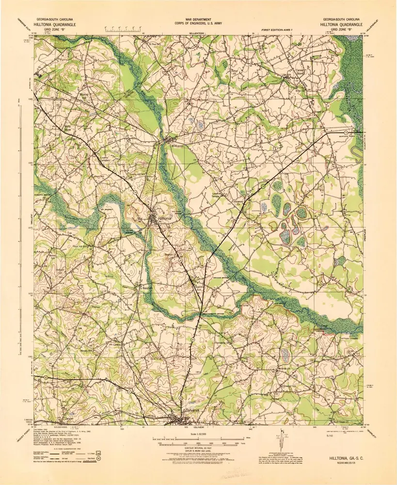 Voorbeeld van de oude kaart