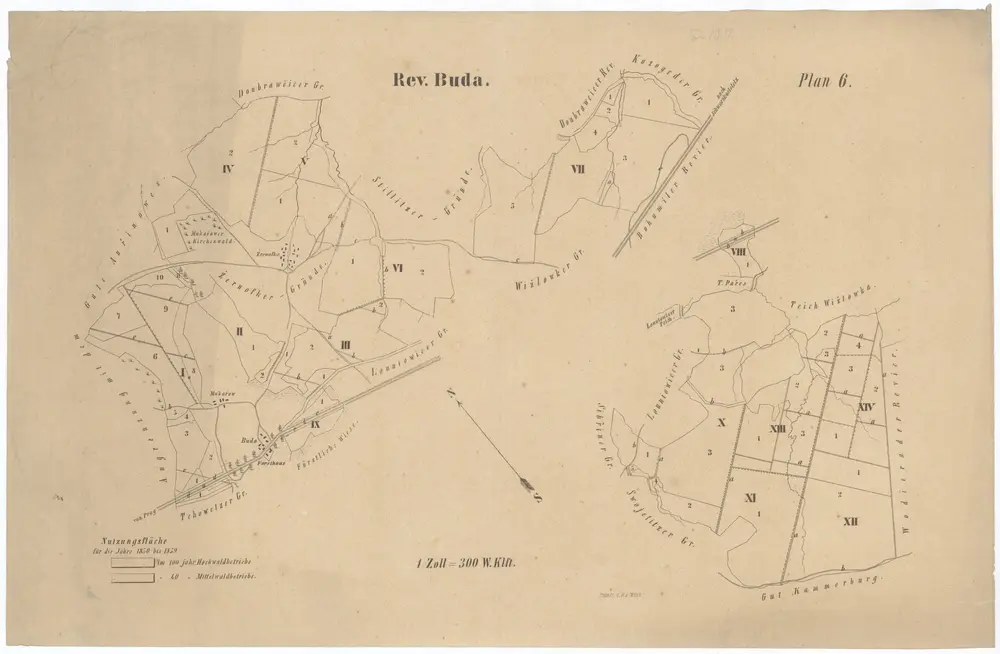 Voorbeeld van de oude kaart