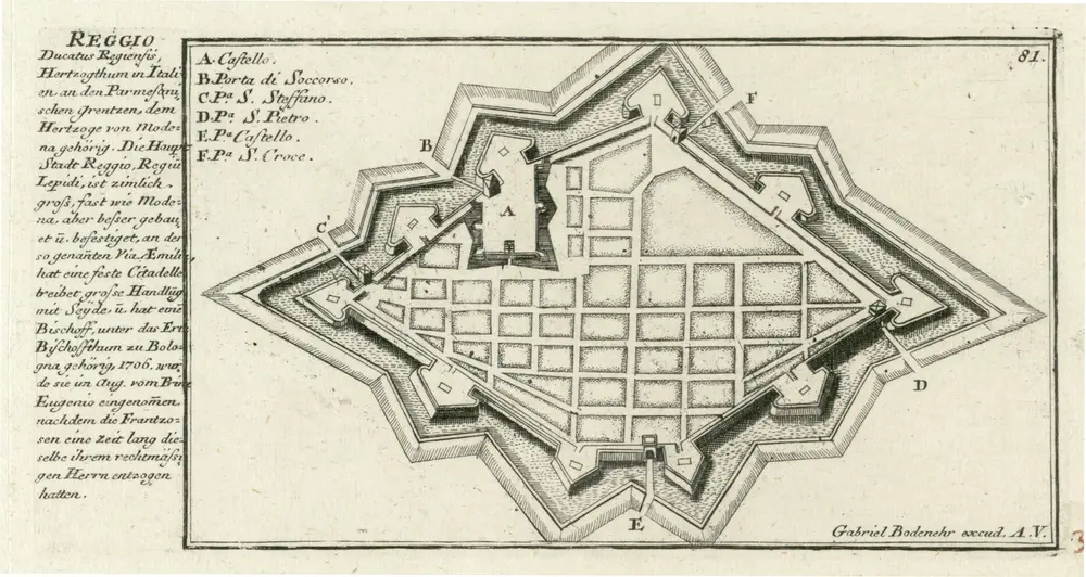 Voorbeeld van de oude kaart