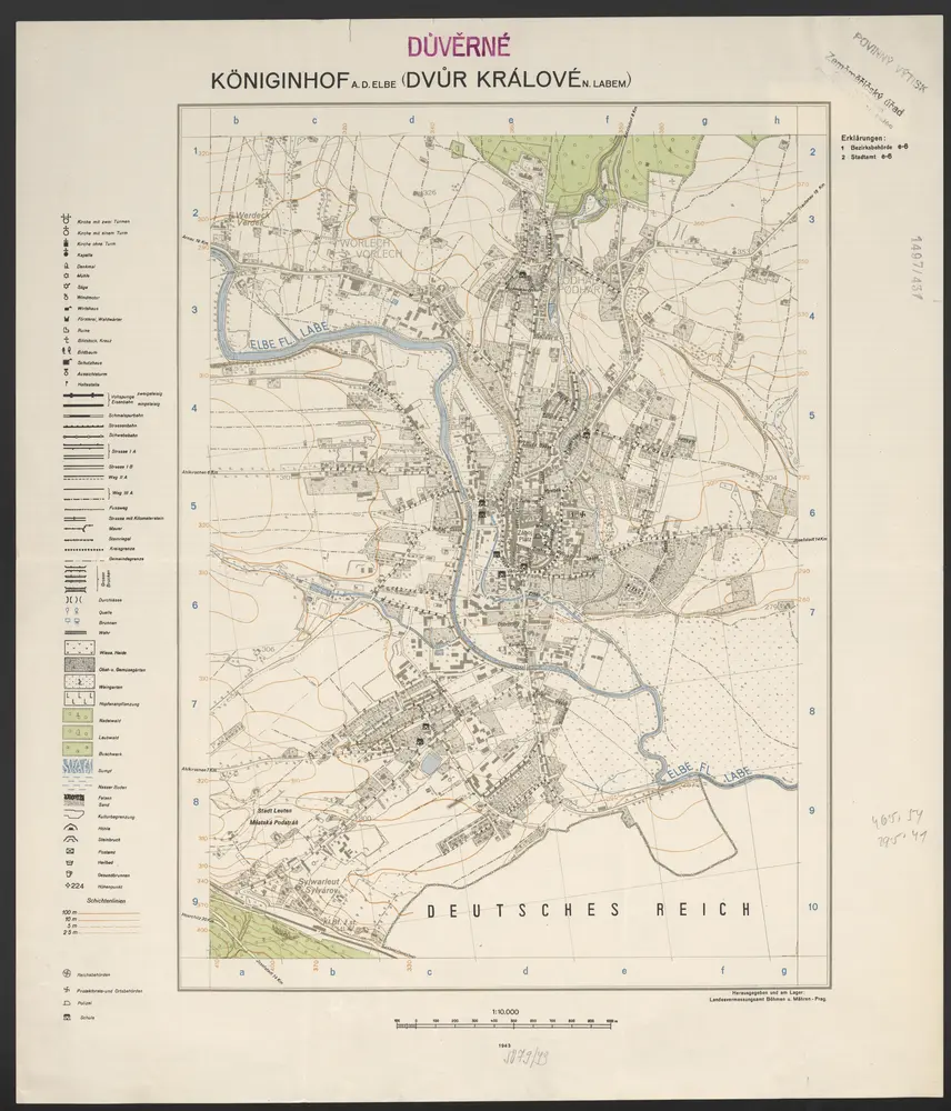 Voorbeeld van de oude kaart