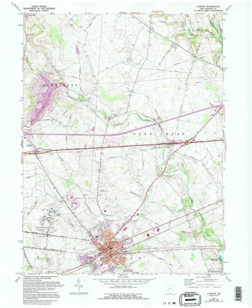 Voorbeeld van de oude kaart