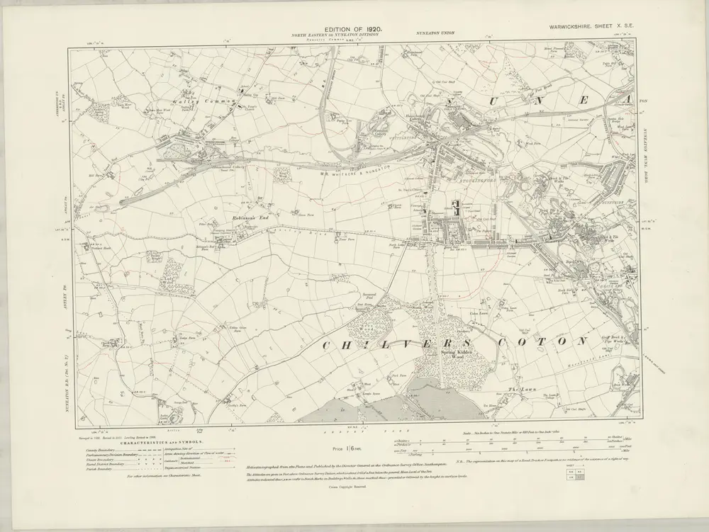 Voorbeeld van de oude kaart