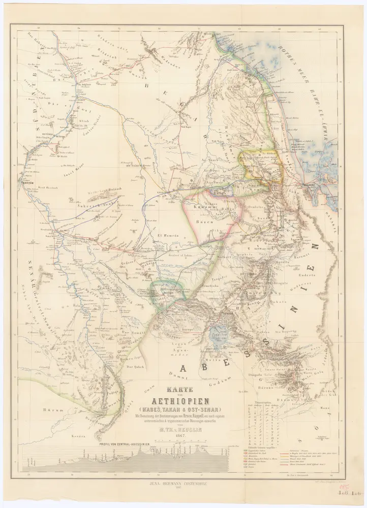 Voorbeeld van de oude kaart