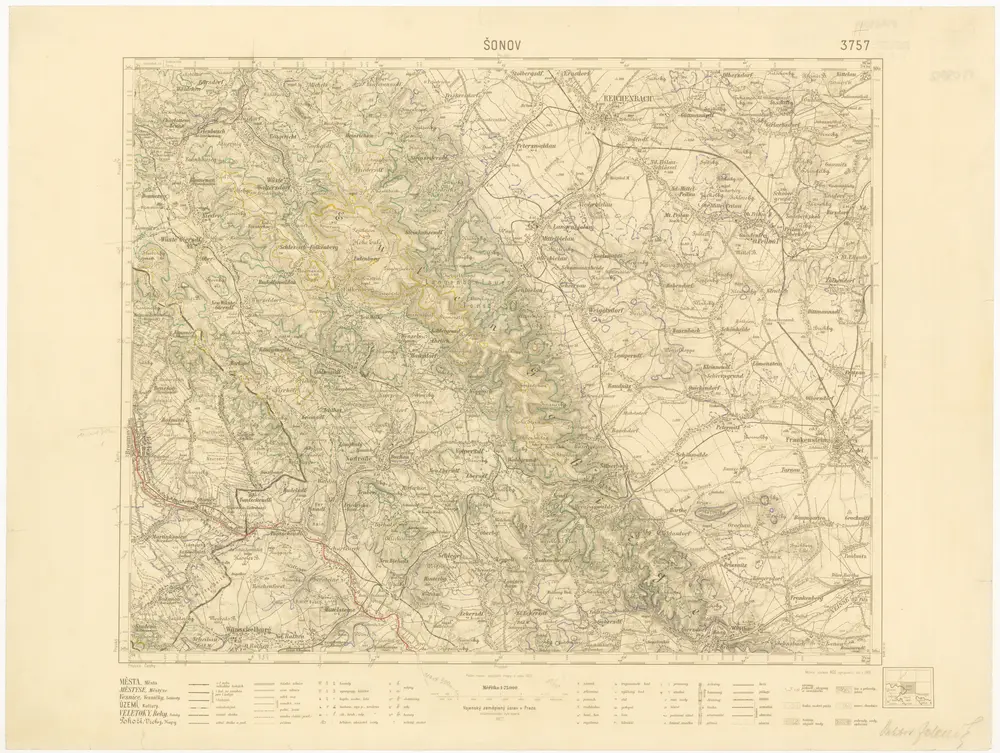 Voorbeeld van de oude kaart