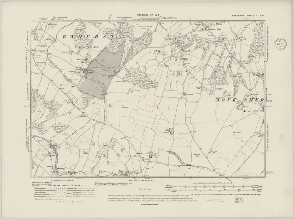 Voorbeeld van de oude kaart