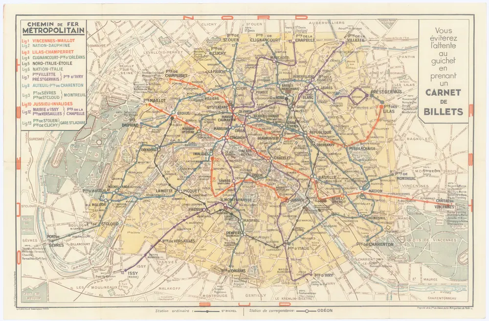 Aperçu de l'ancienne carte