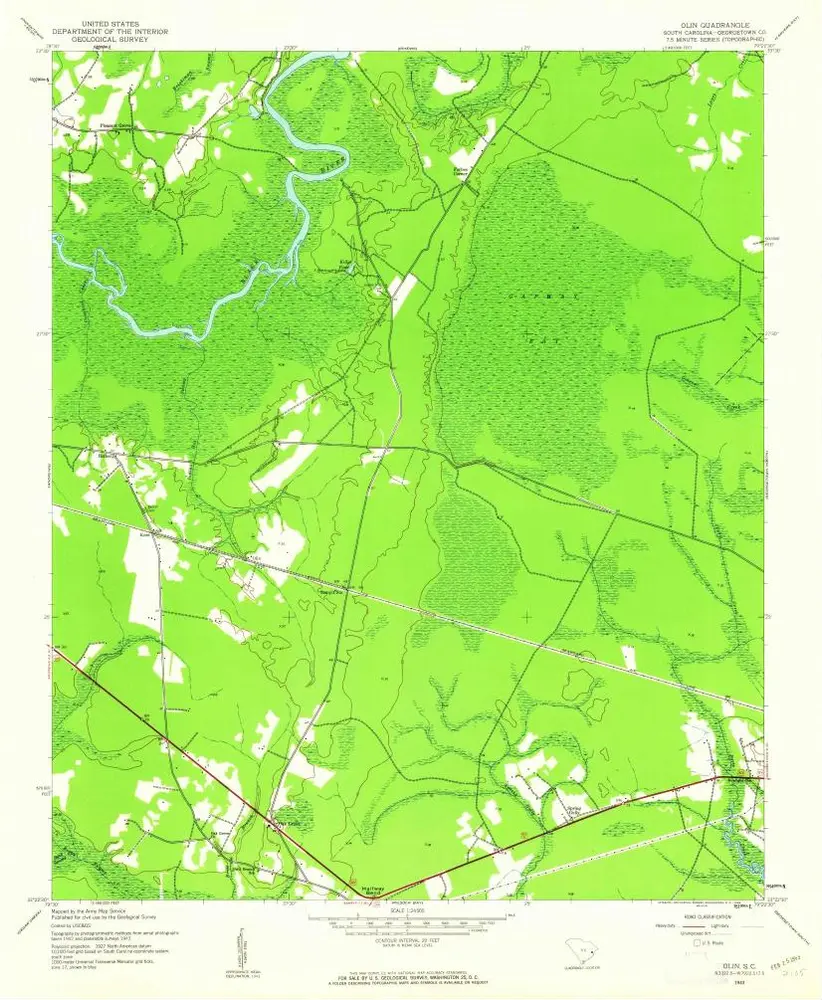 Voorbeeld van de oude kaart