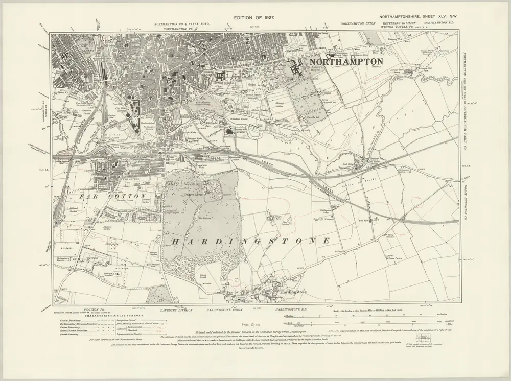 Voorbeeld van de oude kaart