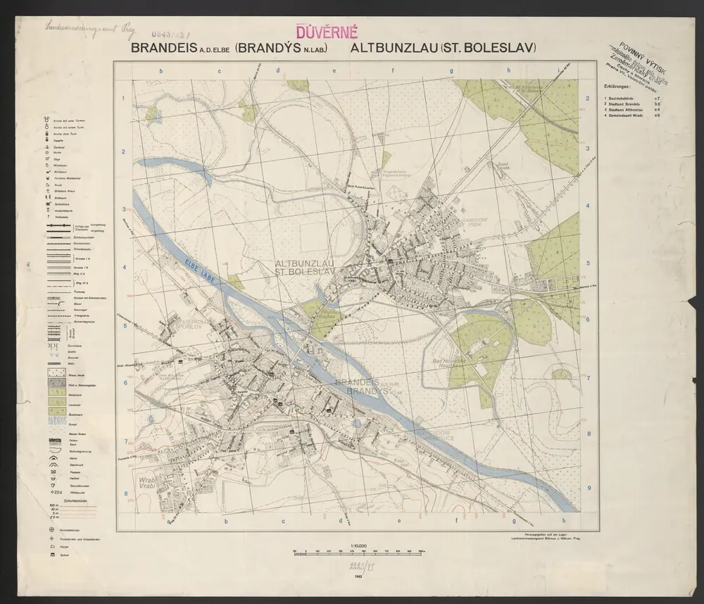 Voorbeeld van de oude kaart