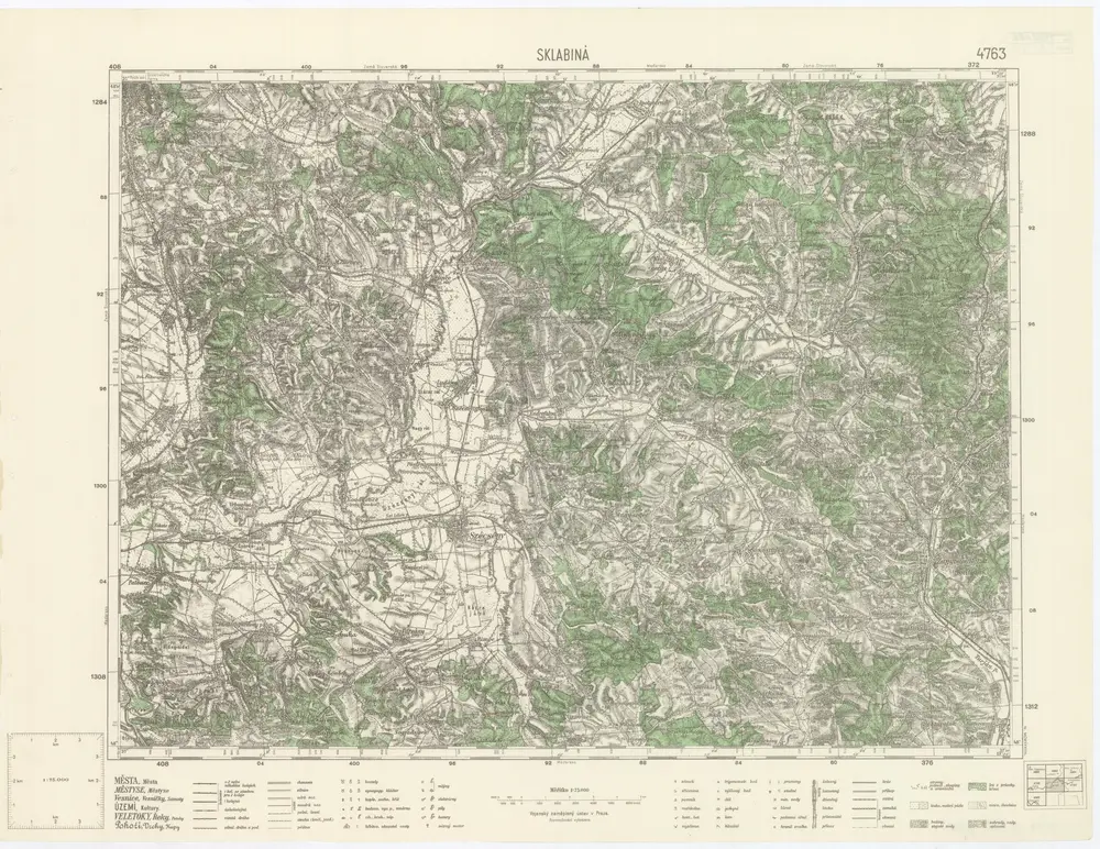 Voorbeeld van de oude kaart