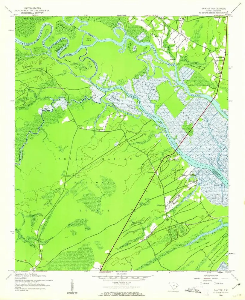 Voorbeeld van de oude kaart