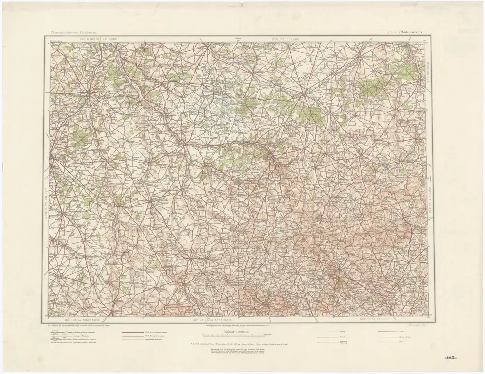 Voorbeeld van de oude kaart