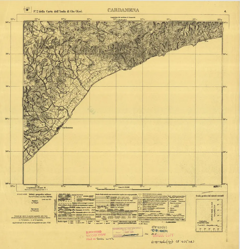 Anteprima della vecchia mappa