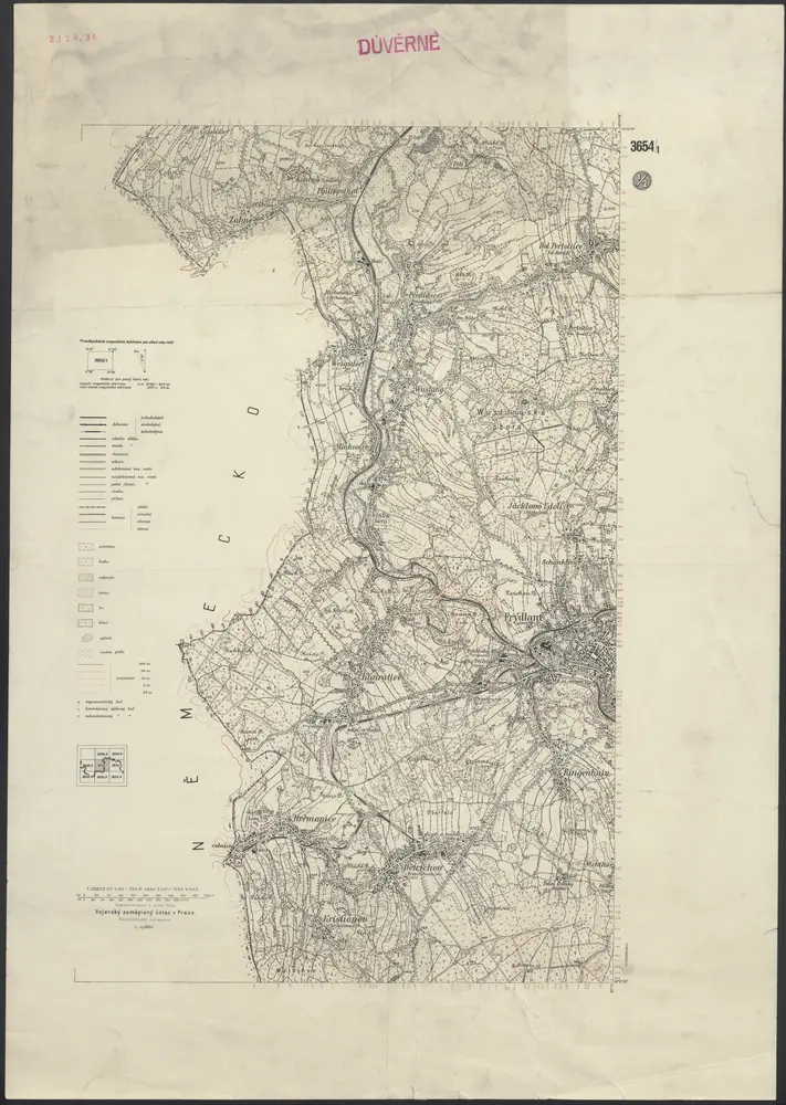 Voorbeeld van de oude kaart