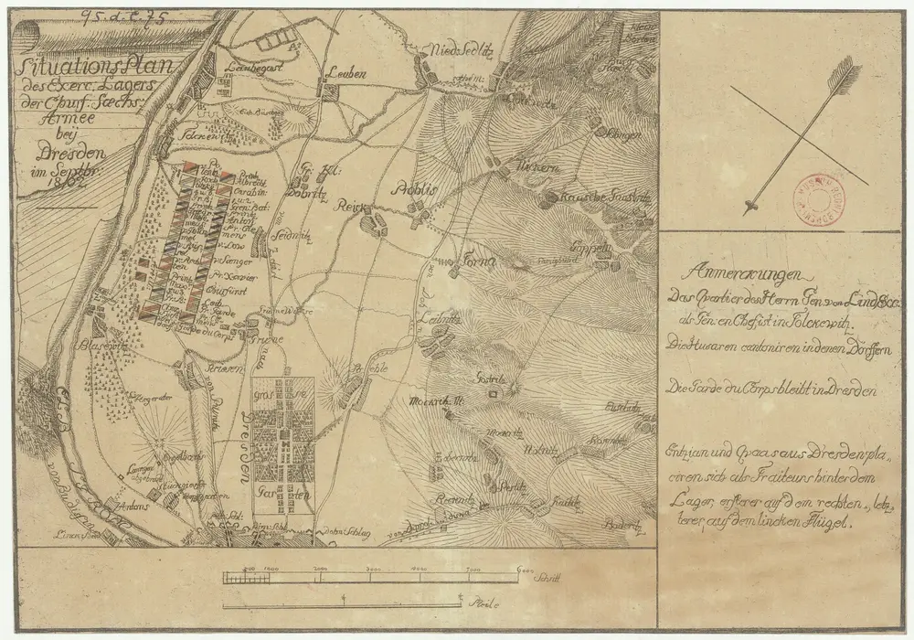 Voorbeeld van de oude kaart