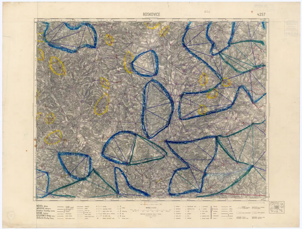 Voorbeeld van de oude kaart