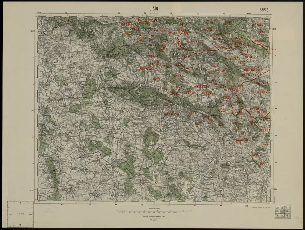 Voorbeeld van de oude kaart