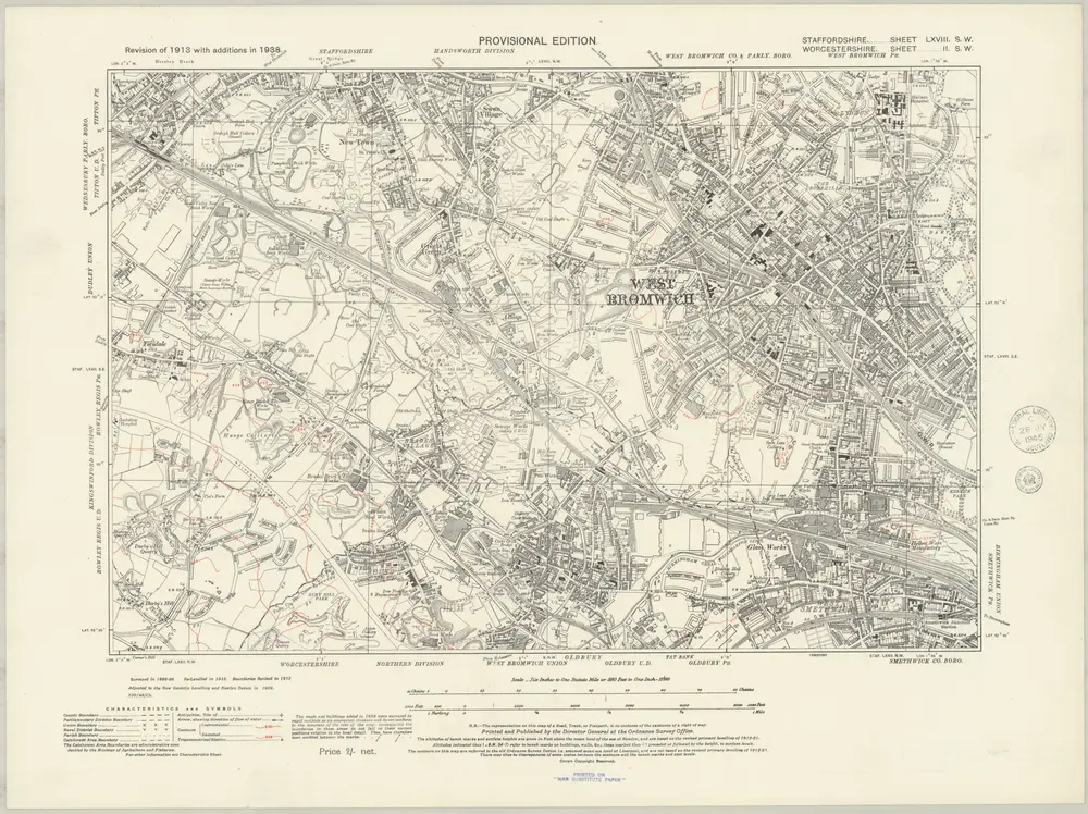 Voorbeeld van de oude kaart