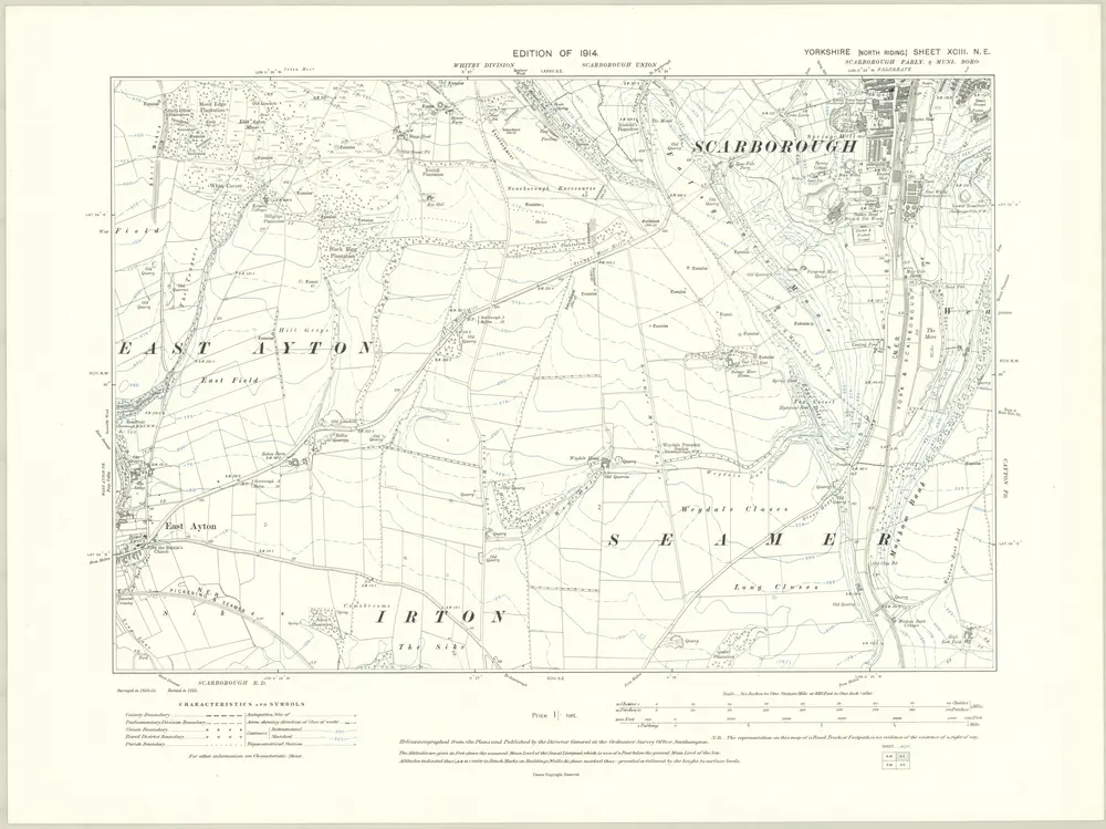 Voorbeeld van de oude kaart