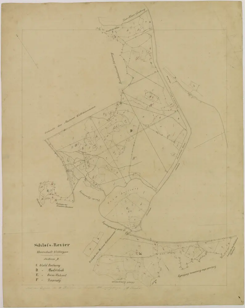 Voorbeeld van de oude kaart