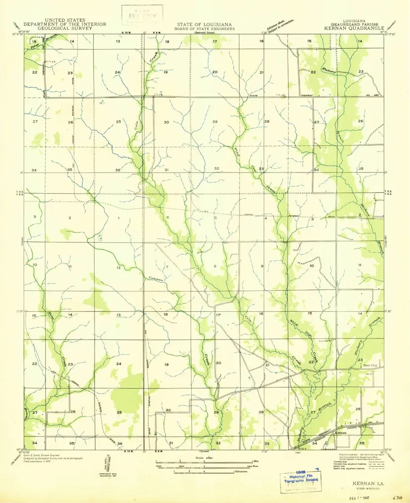 Voorbeeld van de oude kaart