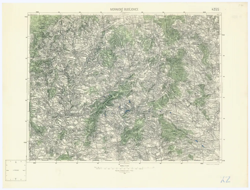 Voorbeeld van de oude kaart