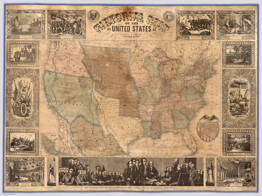 Pictorial Map Of The United States.