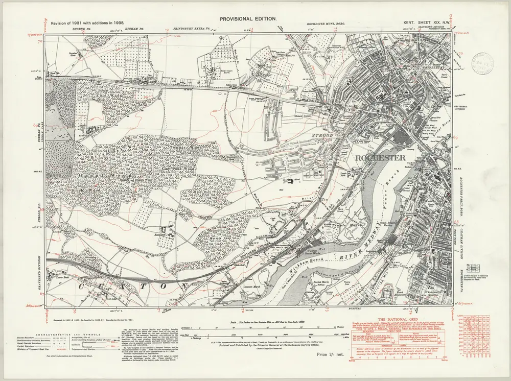 Voorbeeld van de oude kaart