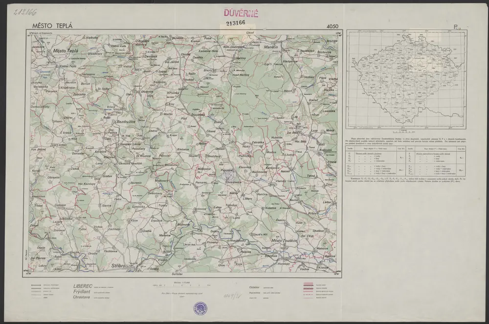 Voorbeeld van de oude kaart