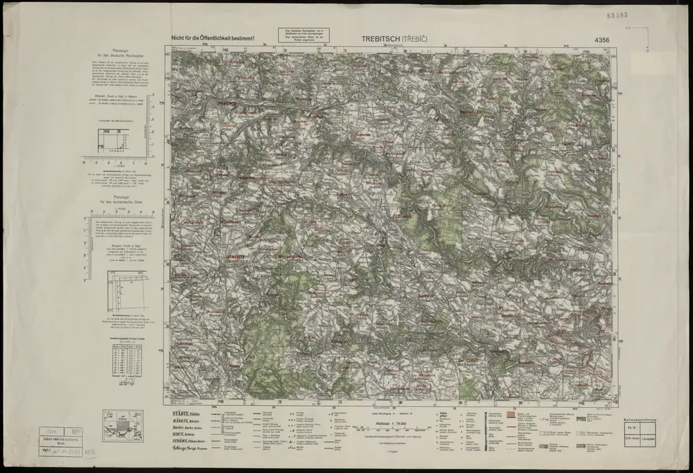 Voorbeeld van de oude kaart