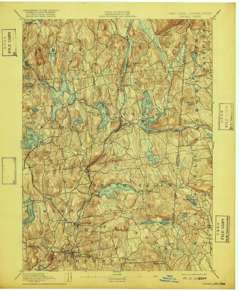 Voorbeeld van de oude kaart