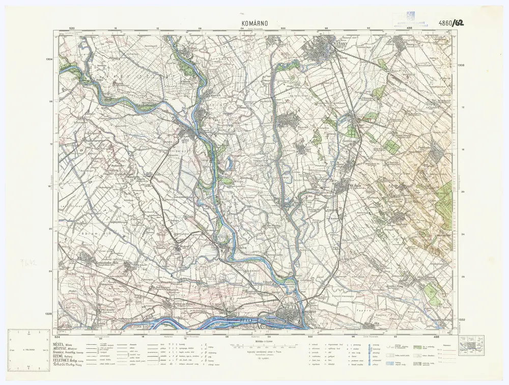 Voorbeeld van de oude kaart