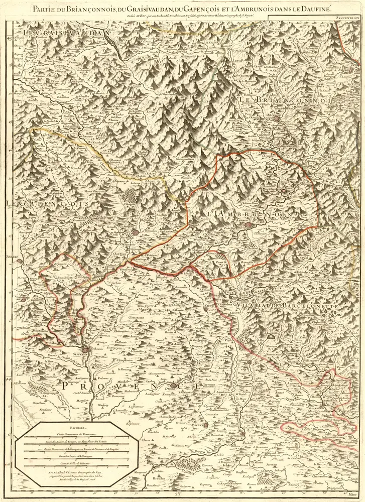 Voorbeeld van de oude kaart