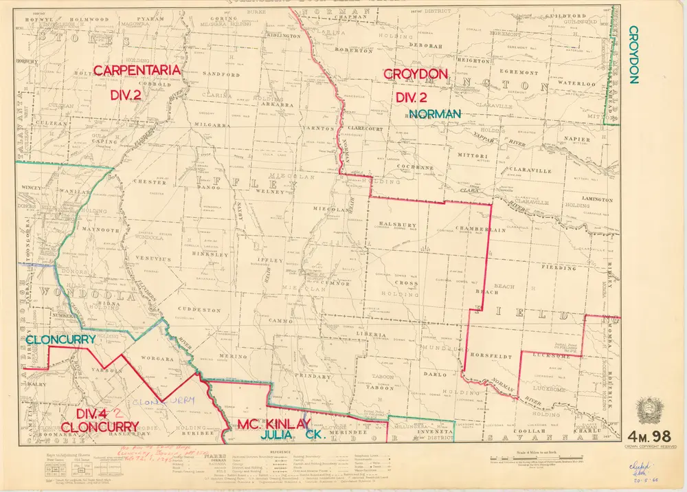 Queensland Four Mile Second series sheet 4m98