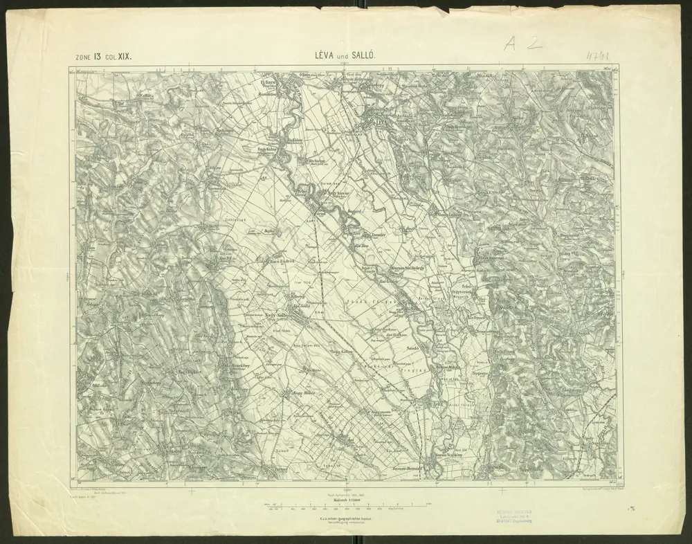 Voorbeeld van de oude kaart