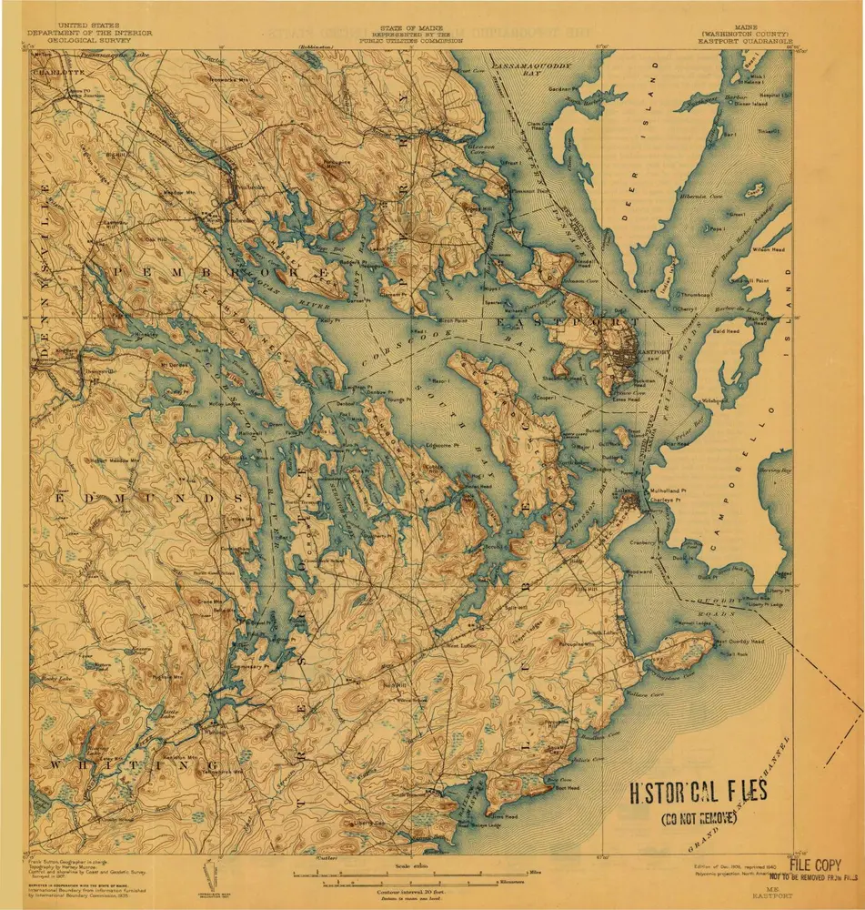 Voorbeeld van de oude kaart