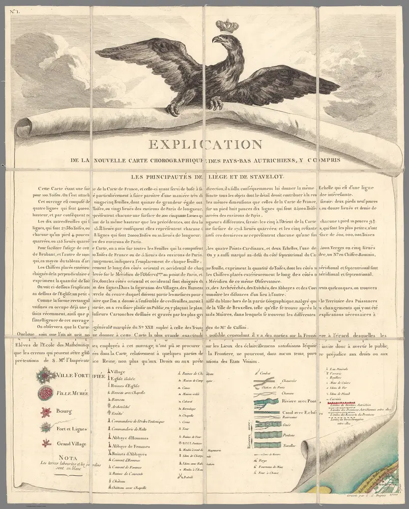 No. 1. Explanation of the chorographic maps