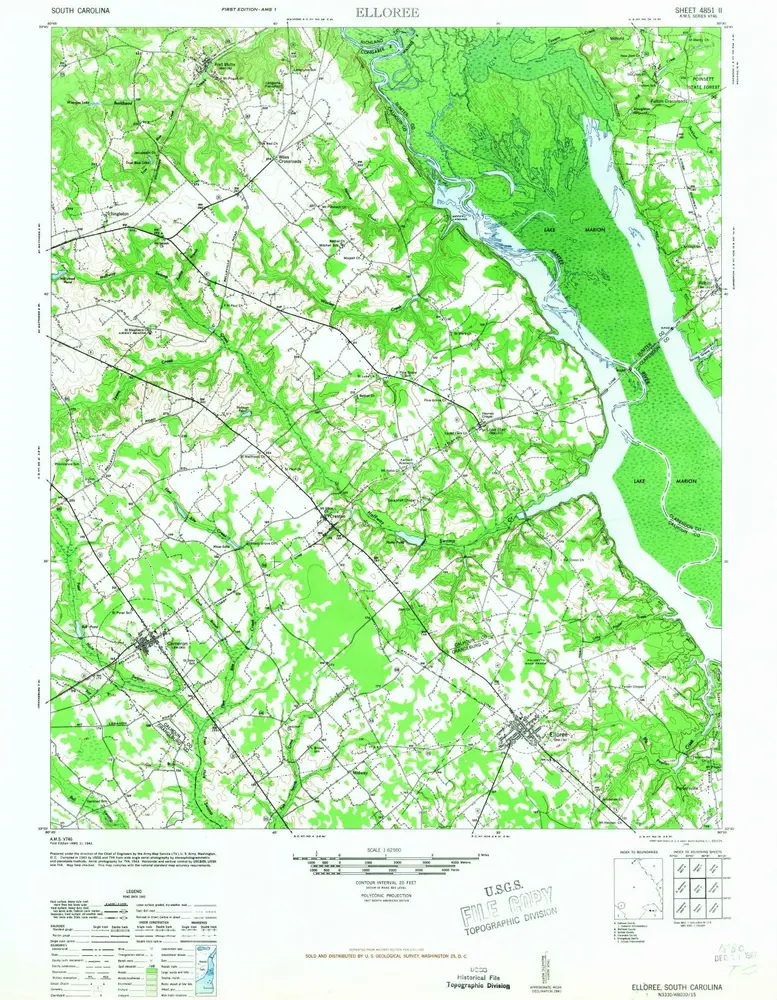 Voorbeeld van de oude kaart