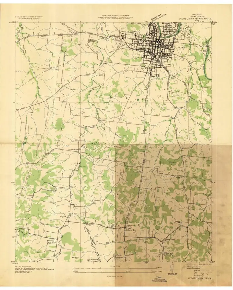 Voorbeeld van de oude kaart