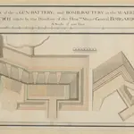 A PLAN of the GUN-BATTERYs and BOMB-BATTERY in the WARREN at WOOLWICH made by the Direction of the Hon ble Major-General BORGARD in the year 1737.