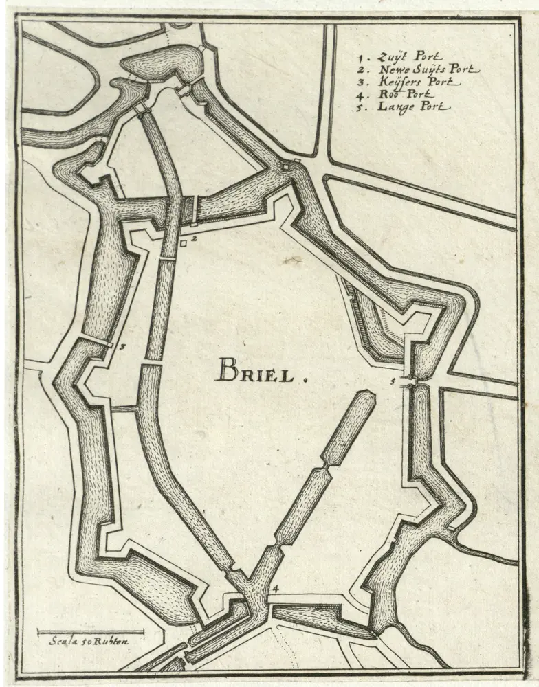 Voorbeeld van de oude kaart