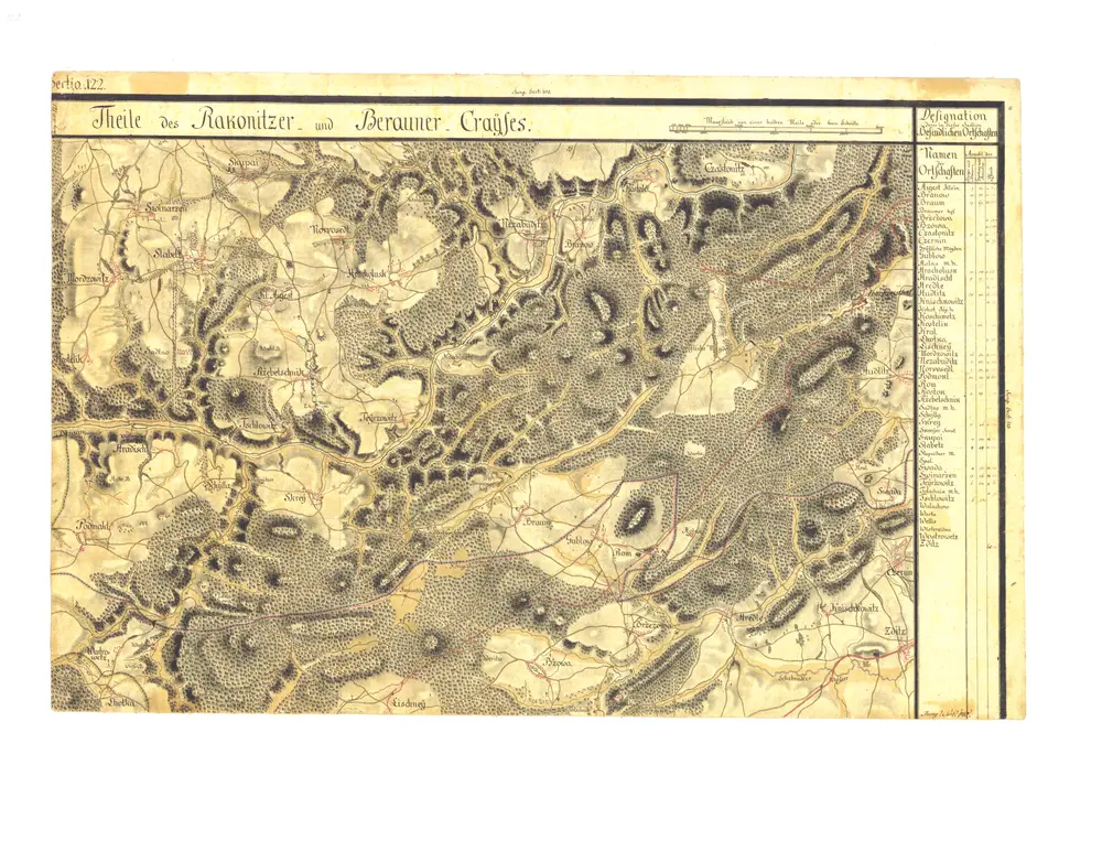 Voorbeeld van de oude kaart