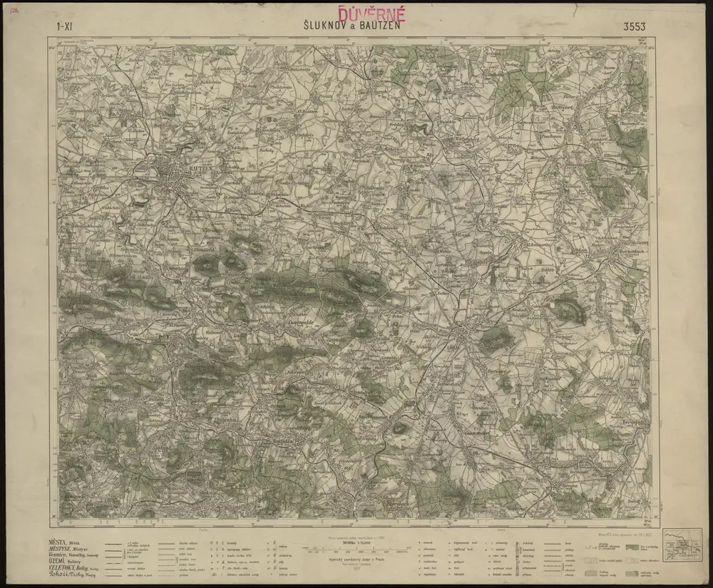 Voorbeeld van de oude kaart