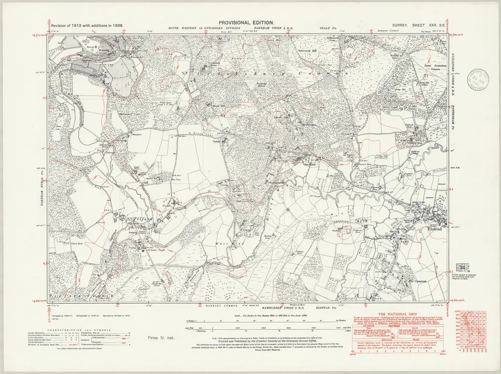 Voorbeeld van de oude kaart