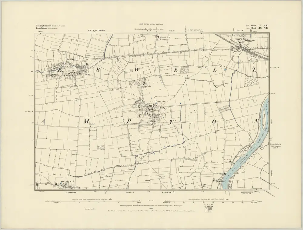 Voorbeeld van de oude kaart