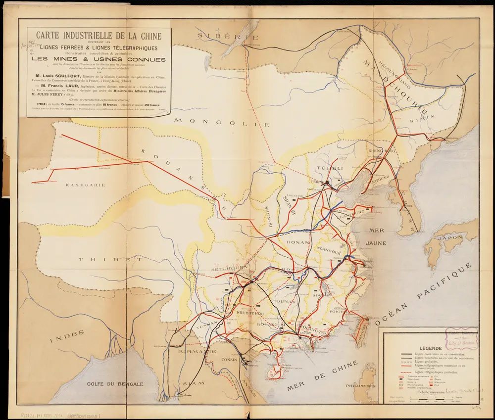 Voorbeeld van de oude kaart